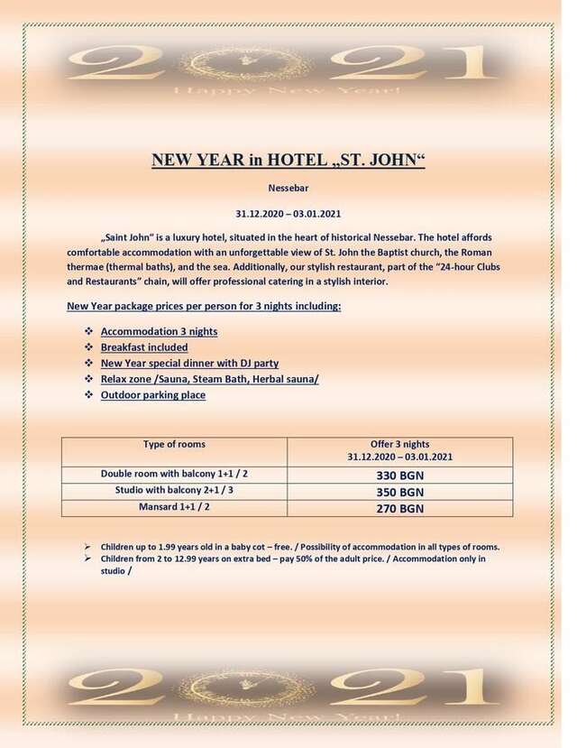 Отель Hotel St. John Nesebar Несебр-4